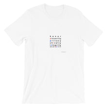 Load image into Gallery viewer, privacy,   white short-sleeve Unisex T-Shirt