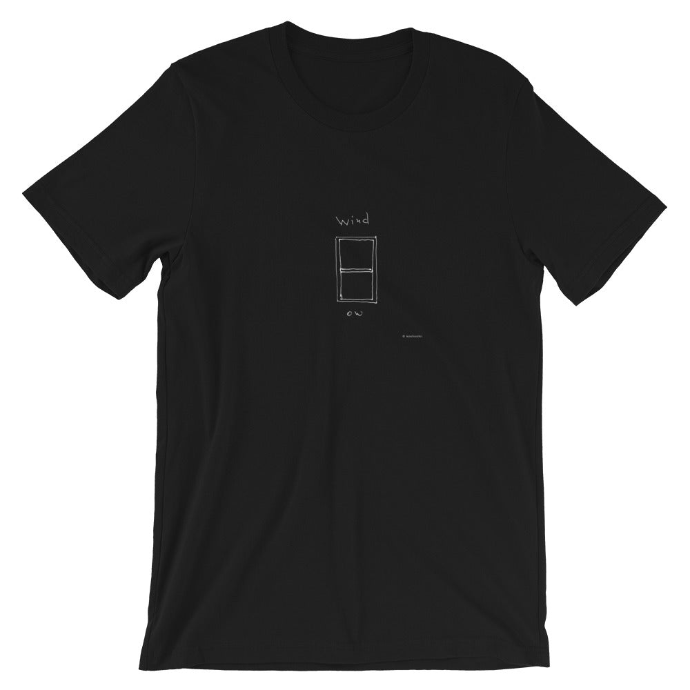 window,     short-sleeve cotton Unisex T-Shirt