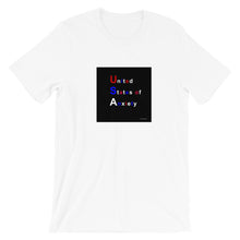 Load image into Gallery viewer, United States of Anxiety,  white short-sleeve Unisex T-Shirt